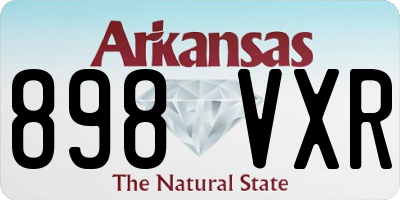 AR license plate 898VXR