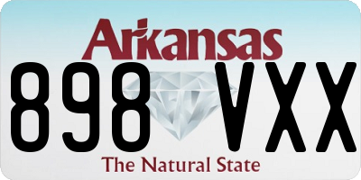 AR license plate 898VXX