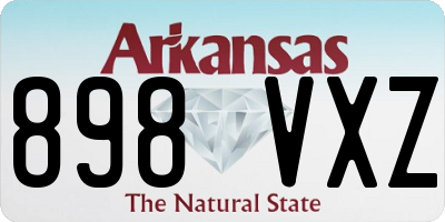 AR license plate 898VXZ