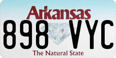 AR license plate 898VYC