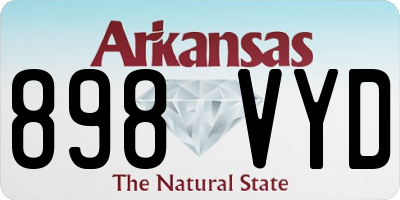 AR license plate 898VYD