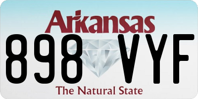 AR license plate 898VYF