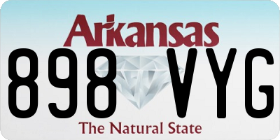 AR license plate 898VYG