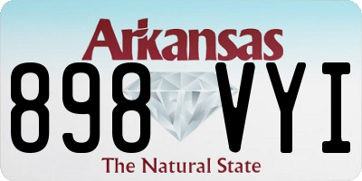 AR license plate 898VYI