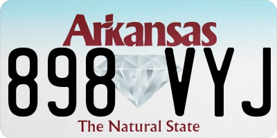 AR license plate 898VYJ
