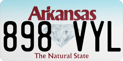 AR license plate 898VYL