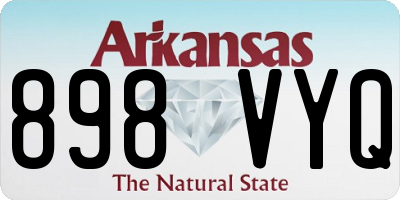 AR license plate 898VYQ