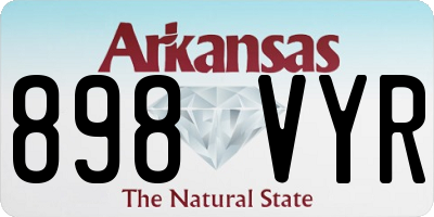 AR license plate 898VYR