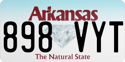 AR license plate 898VYT