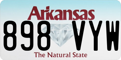 AR license plate 898VYW