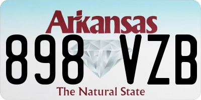 AR license plate 898VZB