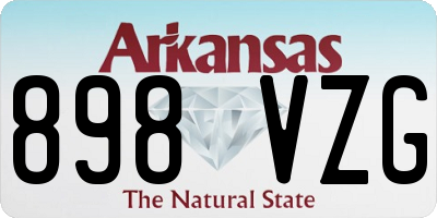 AR license plate 898VZG