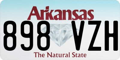 AR license plate 898VZH