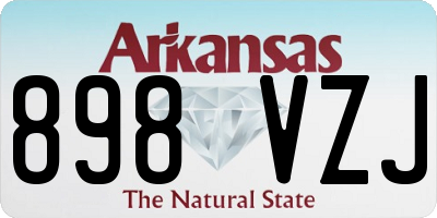 AR license plate 898VZJ