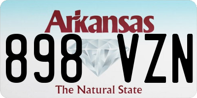 AR license plate 898VZN