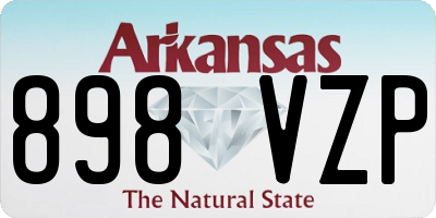 AR license plate 898VZP
