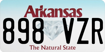 AR license plate 898VZR