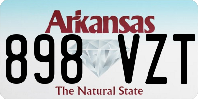 AR license plate 898VZT