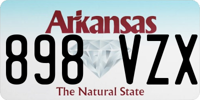 AR license plate 898VZX