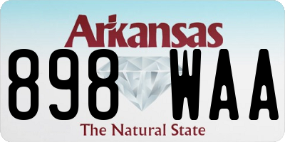AR license plate 898WAA