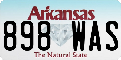 AR license plate 898WAS