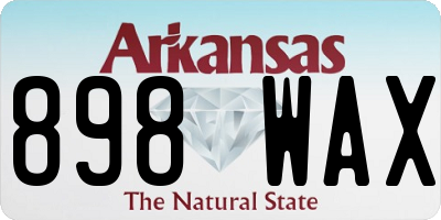 AR license plate 898WAX
