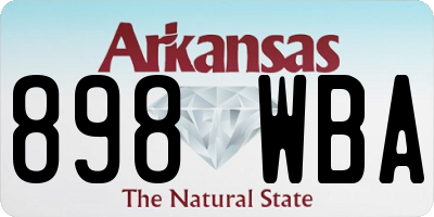 AR license plate 898WBA