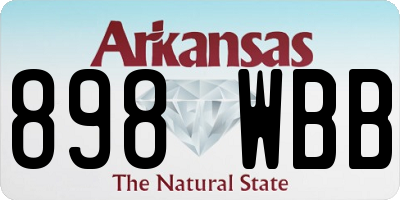 AR license plate 898WBB