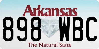 AR license plate 898WBC