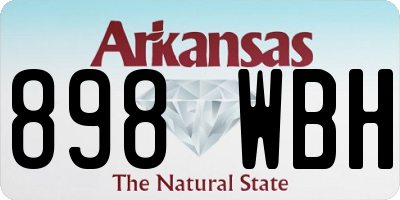 AR license plate 898WBH