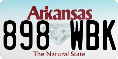 AR license plate 898WBK