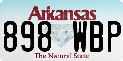 AR license plate 898WBP