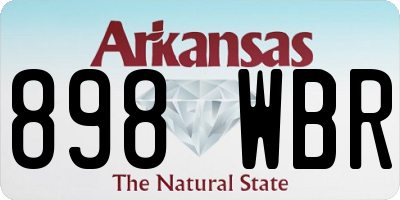 AR license plate 898WBR