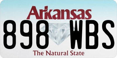 AR license plate 898WBS