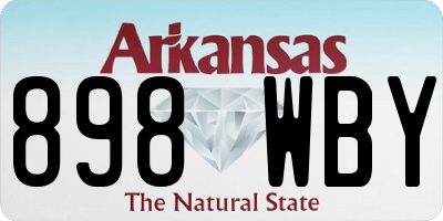 AR license plate 898WBY