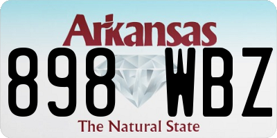 AR license plate 898WBZ