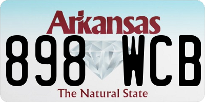 AR license plate 898WCB