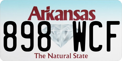 AR license plate 898WCF