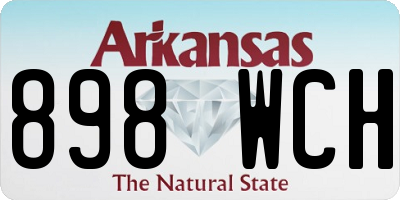 AR license plate 898WCH
