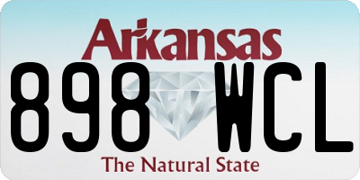 AR license plate 898WCL