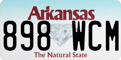 AR license plate 898WCM