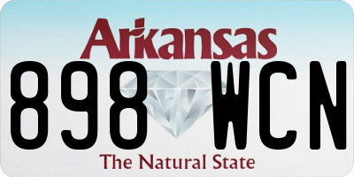 AR license plate 898WCN