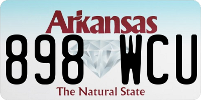 AR license plate 898WCU