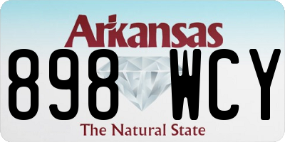AR license plate 898WCY