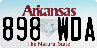 AR license plate 898WDA