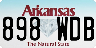 AR license plate 898WDB