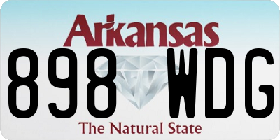 AR license plate 898WDG