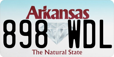 AR license plate 898WDL