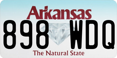 AR license plate 898WDQ