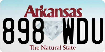 AR license plate 898WDU